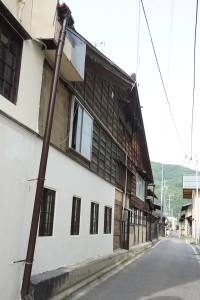 大町宿：御他屋跡付近　本日の終点