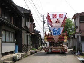 岩瀬曳山車祭の前日だった