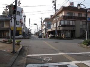 能登街道分岐点