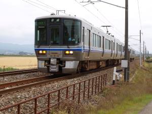 動橋近くの踏切