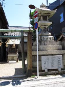 長浜宿入口の灯篭