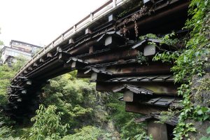 猿橋を下から眺める