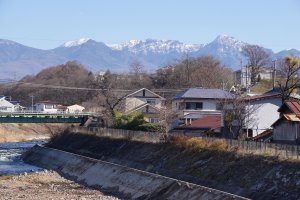 上川からの八ヶ岳方面