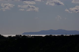 伊豆大島が見えた