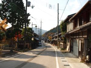 柏原宿の美しい町並み
