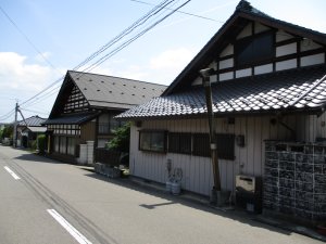 越河宿の町並み