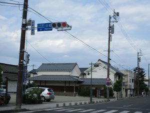白石宿：中町交差点